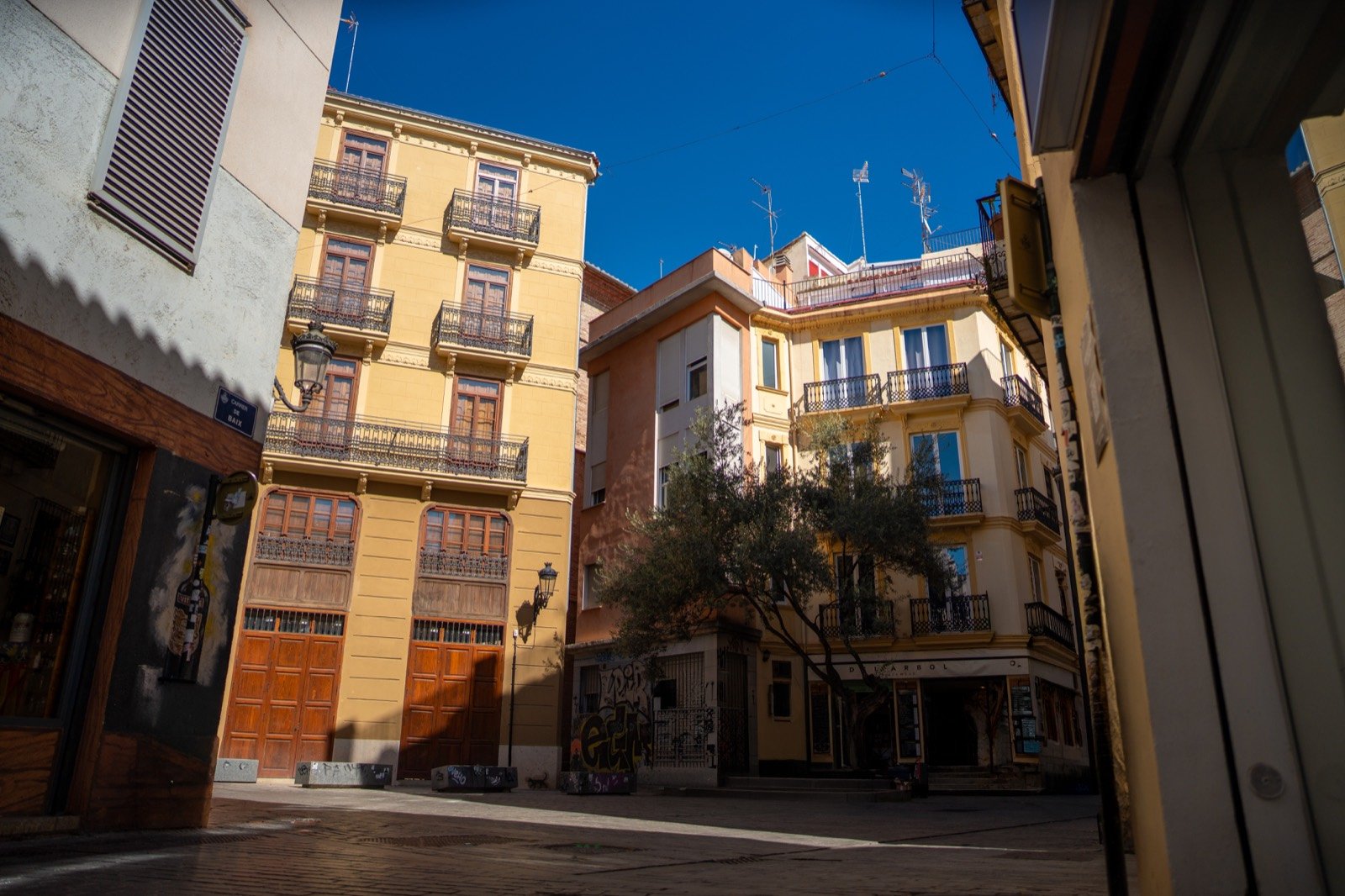 Barbería El Carmen, vista del local